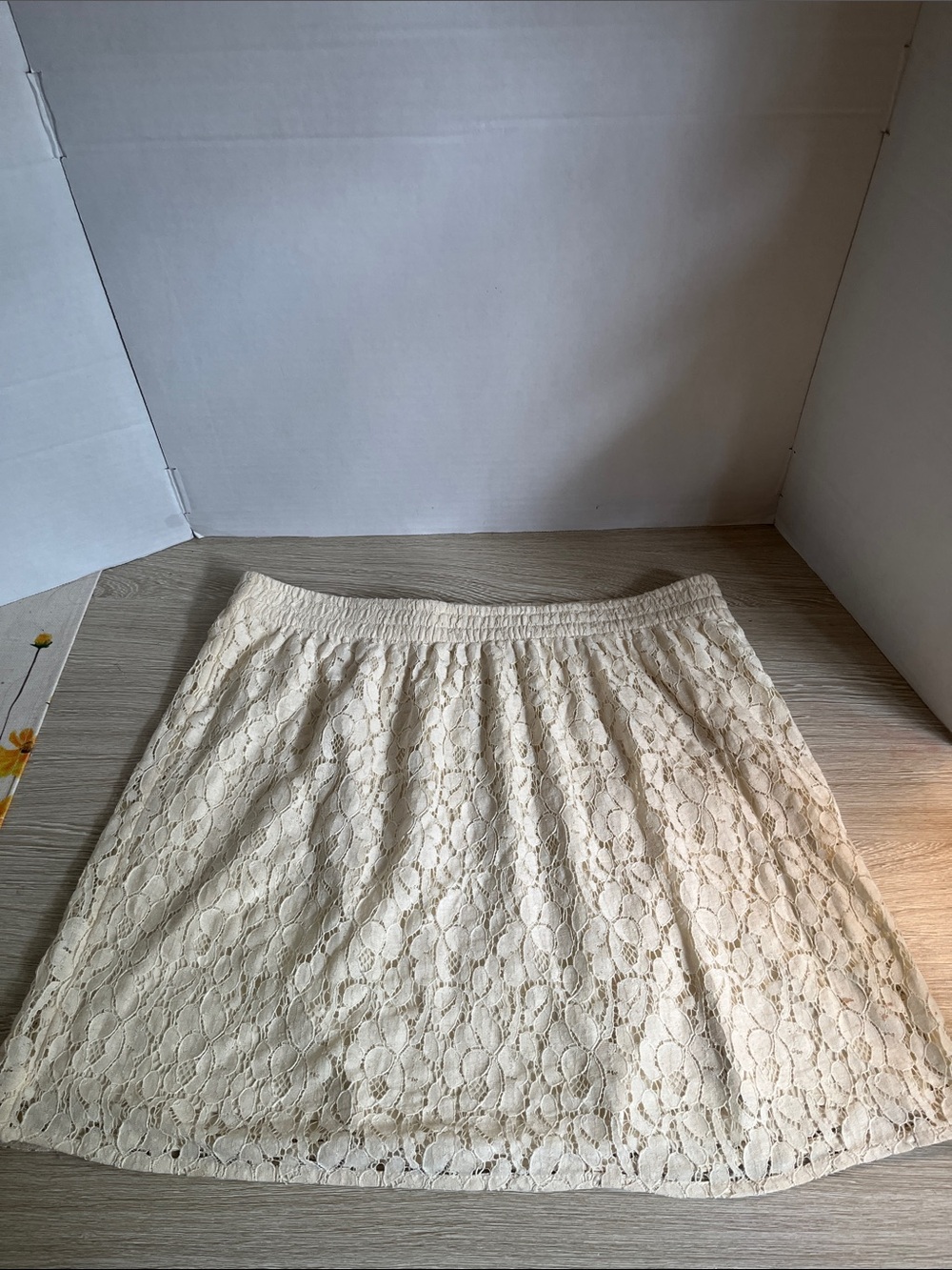 GAP Cream Lace A-Line Skirt